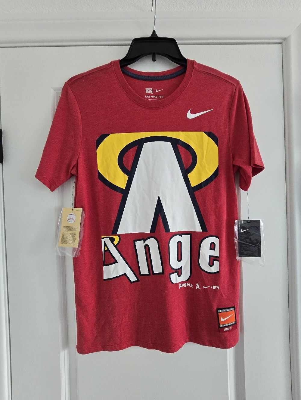 New Nike MLB Anaheim Angels Vintage T-Shirt Mens Size Medium Cooperstown Classic